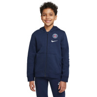 Nike Paris Saint Germain Club Vest Full-Zip Kids Donkerblauw Wit