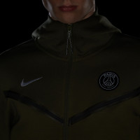 Nike Paris Saint-Germain Tech Fleece Windrunner 2022-2023 Groen Wit