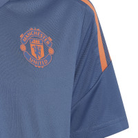 adidas Manchester United Trainingsshirt 2022-2023 Kids Blauw