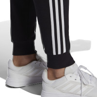 adidas 3-Stripes Fleece Trainingsbroek Zwart Wit
