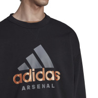 adidas Arsenal DNA Crew Sweater 2022-2023 Zwart Geel Grijs
