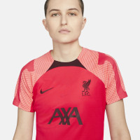 Nike Liverpool Strike Trainingsshirt 2022-2023 Dames Rood Bordeauxrood