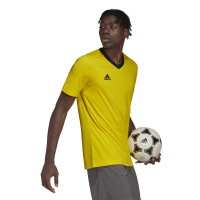 adidas Entrada 22 Voetbalshirt Geel Zwart