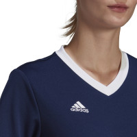 adidas Entrada 22 Voetbalshirt Dames Donkerblauw Wit