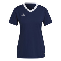 adidas Entrada 22 Voetbalshirt Dames Donkerblauw Wit