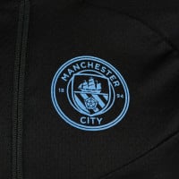 PUMA Manchester City 1/4-Zip Trainingspak 2022-2023 Zwart Lichtgroen
