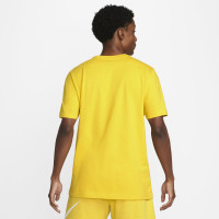Nike NSW Icon Futura T-Shirt Geel Wit