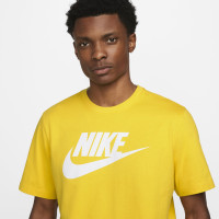 Nike NSW Icon Futura T-Shirt Geel Wit