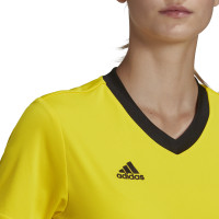 adidas Entrada 22 Voetbalshirt Dames Geel Zwart