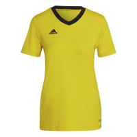 adidas Entrada 22 Voetbalshirt Dames Geel Zwart