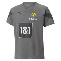 PUMA Borussia Dortmund Trainingsset 2022-2023 Kids Grijs Zwart