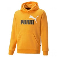 PUMA Essentials+ 2 College Big Logo Fleece Hoodie Kids Oranje