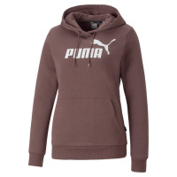 PUMA Essentials Logo Fleece Hoodie Dames Bruin