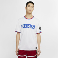 Nike Paris Saint Germain Jordan T-Shirt 2019-2020 Wit Blauw