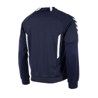 hummel Authentic Crew Sweater Donkerblauw Wit