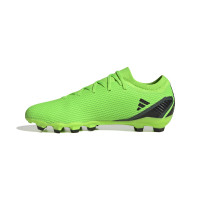adidas X Speedportal.3 Gras / Kunstgras Voetbalschoenen (MG) Groen Zwart Geel