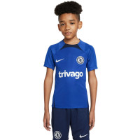 Nike Chelsea Strike Trainingsshirt 2022-2023 Kids Blauw Donkerblauw Wit