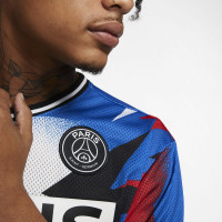 Nike Paris Saint Germain Jordan Mesh Voetbalshirt 2019-2020 Blauw