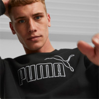PUMA Essentials Elevated Fleece Crew Sweater Zwart