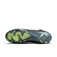 Nike Zoom Mercurial Superfly 9 Elite IJzeren-Nop Voetbalschoenen (SG) Anti-Clog Zwart Grijs Neon Geel