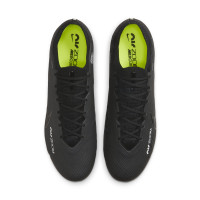 Nike Zoom Mercurial Vapor 15 Elite IJzeren-Nop Voetbalschoenen (SG) Anti-Clog Zwart Grijs Neon Geel