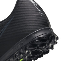 Nike Zoom Mercurial Vapor 15 Academy Turf Voetbalschoenen (TF) Zwart Grijs Neon Geel