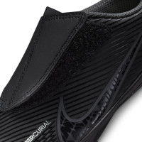 Nike Mercurial Vapor 15 Club Velcro Gras / Kunstgras Voetbalschoenen (MG) Kids Zwart Grijs