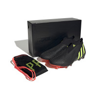 adidas Predator Edge+ Gras Voetbalschoenen (FG) Zwart Geel Rood