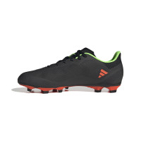 adidas X Speedportal.4 Gras / Kunstgras Voetbalschoenen (FxG) Zwart Rood Groen