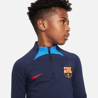 Nike FC Barcelona Strike Trainingstrui 2022-2023 Kids Donkerblauw Blauw Rood