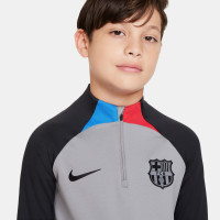 Nike FC Barcelona Strike Trainingspak 2022-2023 Kids Grijs Zwart