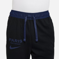 Nike Paris Saint Germain Travel Fleece Trainingspak 2022-2023 Kids Zwart Donkerblauw