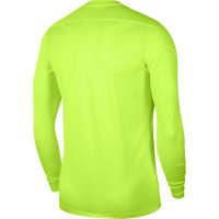 Nike Dri-FIT Park VII Long Sleeve Football Shirt Kids Neon Yellow