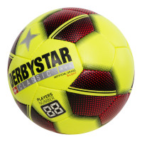 Derbystar Classic Super Light Artificial Grass Soccer Size 3 Yellow Red Black