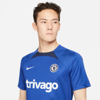 Nike Chelsea Strike Trainingsshirt 2022-2023 Blauw Donkerblauw Wit