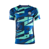 Nike Inter Milan Pre Match Trainingsshirt 2022-2023 Donkerblauw Wit