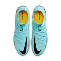 Nike Phantom GT2 Pro Dynamic Fit Gras Voetbalschoenen (FG) Blauw Zwart Geel