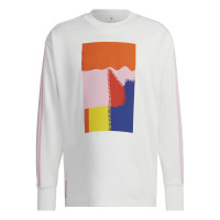adidas Belgie Tomorrowland Set Shirt Lange Mouwen Short Wit Roze
