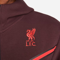 Nike Liverpool Tech Fleece Vest 2022-2023 Bordeauxrood Felrood