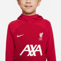 Nike Liverpool Academy Pro Hoodie 2023-2024 Kids Kleuters Rood Wit