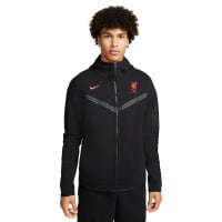Nike Liverpool Tech Fleece Windrunner 2022-2023 Zwart Rood