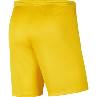 Nike Dri-FIT Park III Kids Yellow Football Shorts