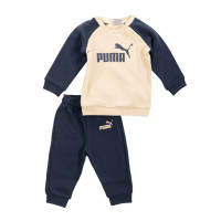 PUMA Minicats Essentials Trainingspak Baby / Peuters Beige Donkerblauw