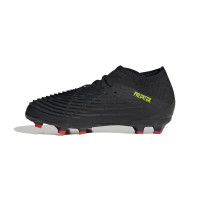 adidas Predator Edge.1 Gras Voetbalschoenen (FG) Kids Zwart Geel Rood