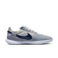 Nike Streetgato Straatvoetbalschoenen Grijs Donkerblauw Wit