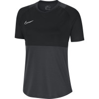 Nike Dry Academy Pro Trainingsshirt Dames Donkergrijs Zwart