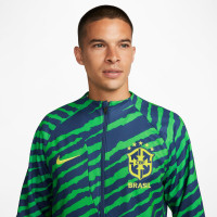Nike Brazilië Academy Pro Anthem Trainingsjack 2022-2024 Blauw Groen
