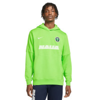 Nike Nigeria Travel Fleece Hoodie Trainingspak 2022-2024 Groen Blauw