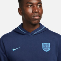 Nike Engeland Travel Fleece Hoodie 2022-2024 Blauw