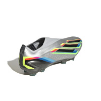adidas X Speedportal+ Gras Voetbalschoenen (FG) Zilver Zwart Geel